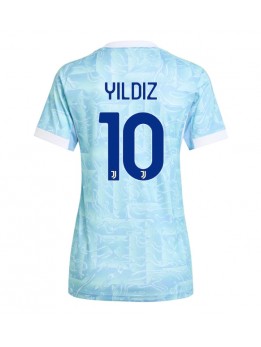 Billige Juventus Kenan Yildiz #10 Bortedrakt Dame 2025-26 Kortermet